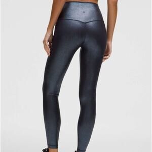 NEW Lululemon Align Ribbed Pant 28" *Shine Radiate Foil Black Women's Size 2